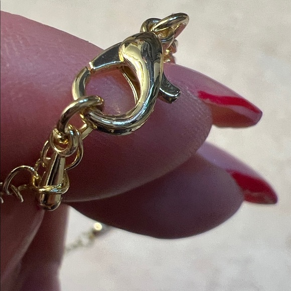 Gold and Pink Flower Bracelet Set - Picture 8 of 9